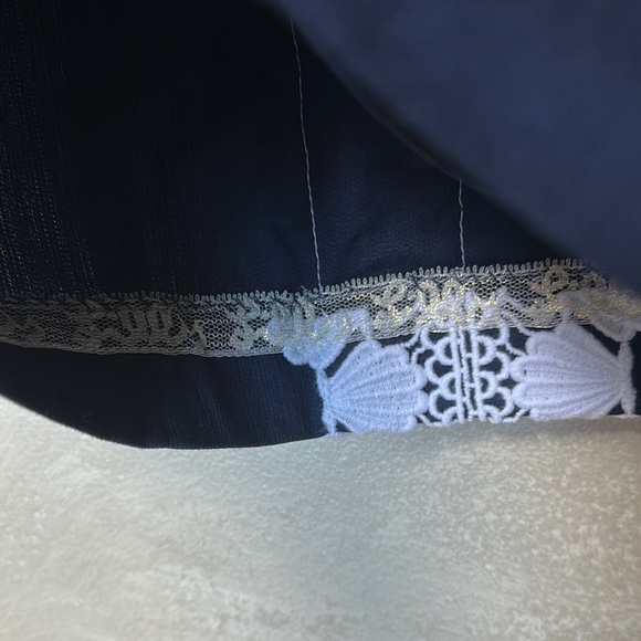 NWT Lilly Pulitzer Blue and White Sheath Mini Dress Spaghetti Straps sz 00 - Picture 8 of 8